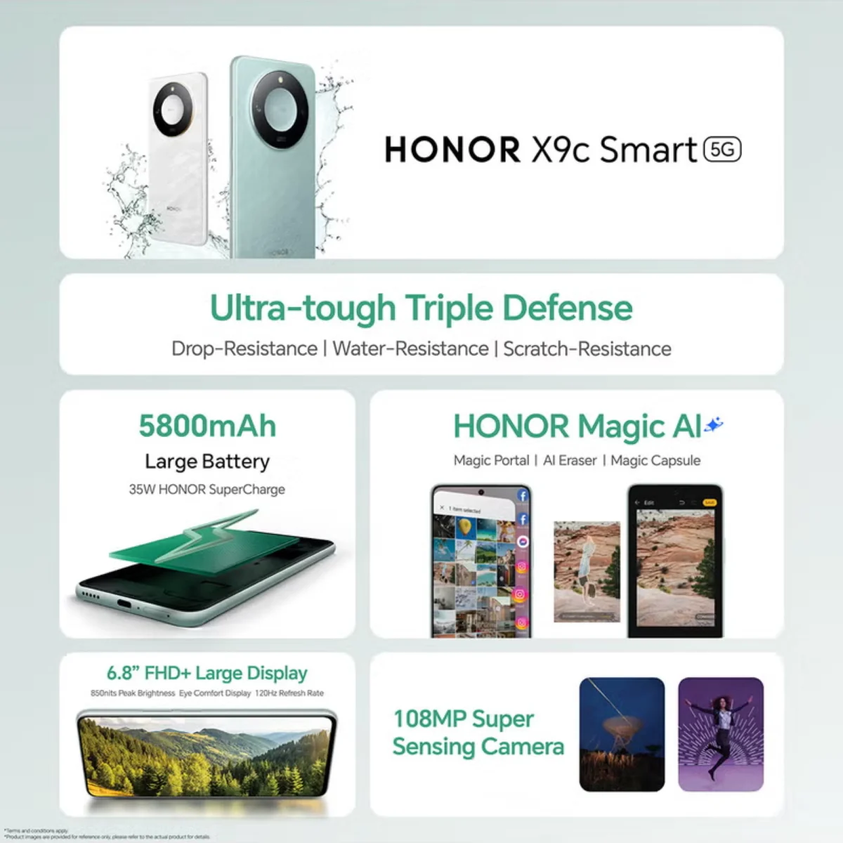 Honor X9c Smart 5G (256GB) 12GB RAM - Middle East Version - Dual Sim - Image 2