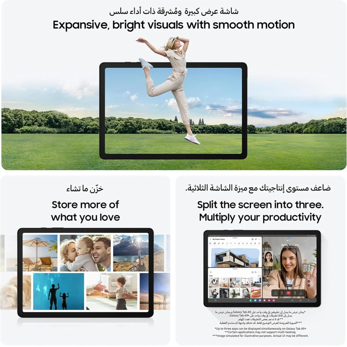Galaxy Tab A9 - 8.7-Inch (8GB, Wi-Fi, 128GB) - Middle East Version - Image 3